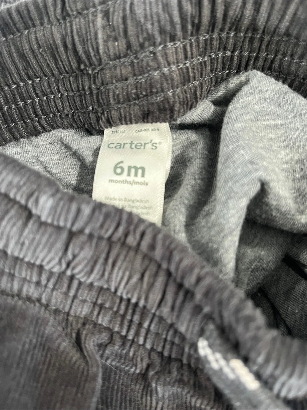 Carter's Charcoal Corduroy Pull-On Pants